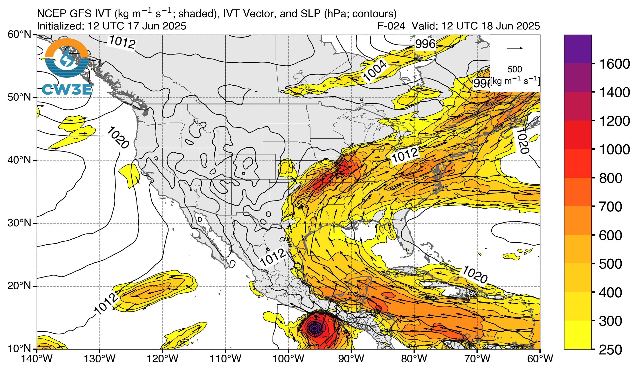 GFS_ivt_NAmerica_latest_F24.png