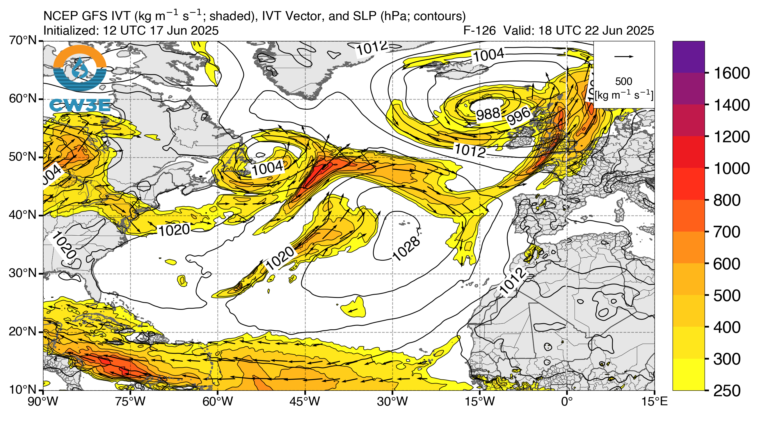 GFS_ivt_NAtlantic_latest_F126.png